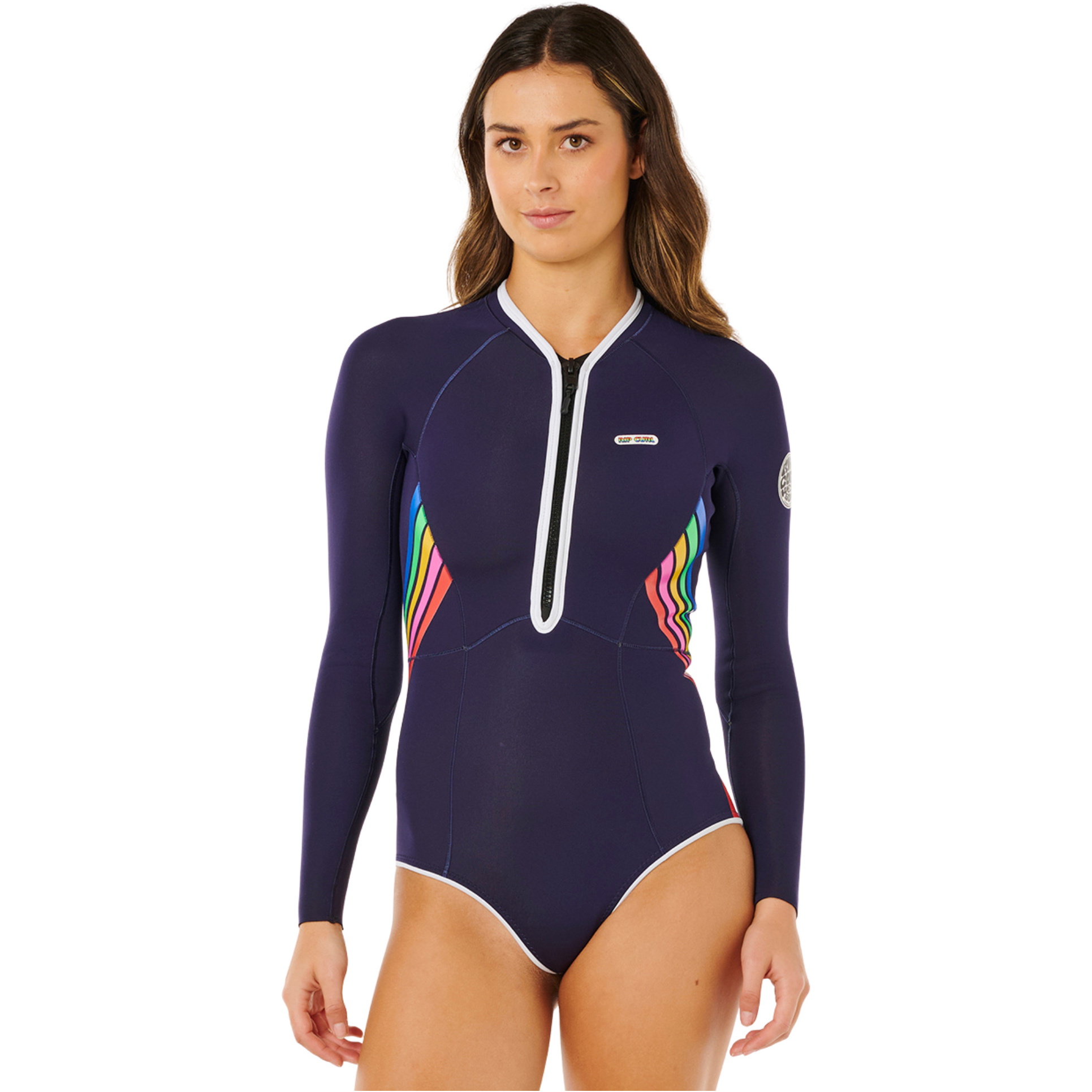 2026 Rip Curl Womens G-Bomb 1.5mm Front Zip Spring Wetsuit 13PWSP - Dark Navy